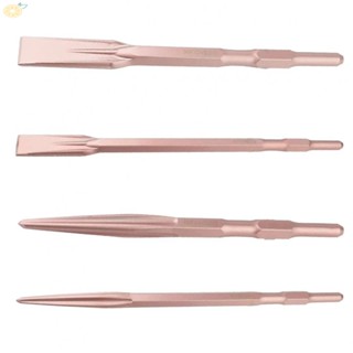 【VARSTR】Chisels Flat Head Hex Shank Point Stone Widened Breaking Concrete Drill Bit