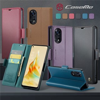 Caseme เคสโทรศัพท์หนัง ฝาพับแม่เหล็ก พร้อมช่องใส่บัตร สําหรับ OPPO Reno 8T 8 8Z 8Pro 7 7Z 7Lite 8Lite