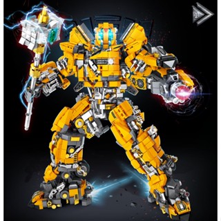 Mytopshop โมเดลฟิกเกอร์ MOC Deformation Bumblebee Transformer Warrior Mecha ของเล่นเสริมการเรียนรู้เด็ก DIY 2762 ชิ้น