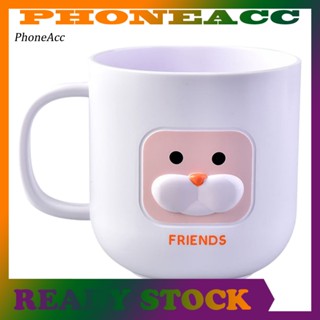 Phoneacc แก้วน้ํา ลายการ์ตูน เป็นมิตรกับสิ่งแวดล้อม พร้อมที่จับ 320 มล. สําหรับห้องน้ํา