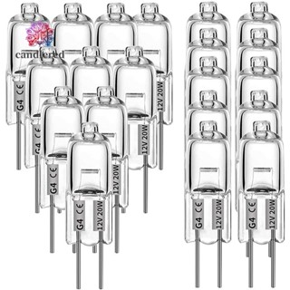 หลอดไฟฮาโลเจน G4 20W 12V 2 Pin สําหรับหม้อหุงข้าว สัญญาณไฟ 20 ชิ้น