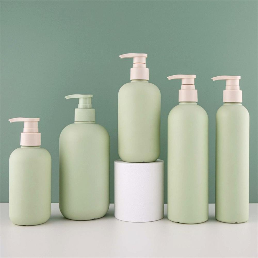 ขวดปั๊มพลาสติกเปล่า ขนาด 200 มล. 300 มล. 500 มล. สีเขียว สําหรับใส่เครื่องสําอาง แชมพู สบู่เหลว