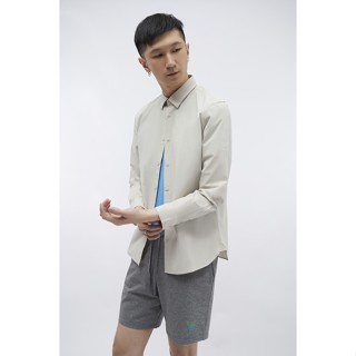 ESP เสื้อเชิ้ตแขนยาวทรงปกติ ผู้ชาย สีเทาอ่อน | Regular Fit Shirt | 3668