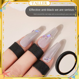 ✧Ready Stcok Nail Art Upf50+ Black Gloves Masking Tape Physical Shading Anti-black Opaque Light Hand Large Roll Manicure Tool For Nail Shop TALLER