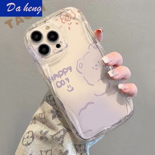 X XS เคสโทรศัพท์มือถือแบบใส กันกระแทก ลายการ์ตูนหมี กระต่ายน่ารัก สําหรับ Iphone 1211 14 1313 XR KR1S