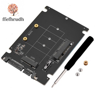 2 in 1 อะแดปเตอร์แปลง MSATA เป็น SATA NGFF(M.2) เป็น SATA III SATA3 PCB สีดํา รองรับโซลิดสเตตดิสก์ MSATA M.2 NGFF SSD