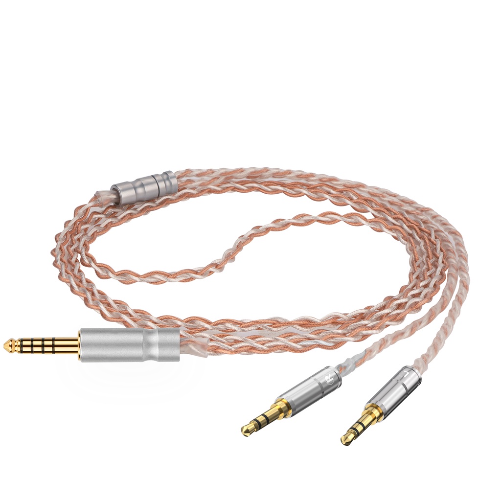 Geekria สายเคเบิลสมดุล 4.4 มม. สําหรับ HIFIMAN SUNDARA-C SUNDARA HE4XX 400i HE1000V2 Denon AH-D600 AH-D7200 (4.4 มม. เป็น Dual 3.5 มม. ตัวผู้ 5 ฟุต)