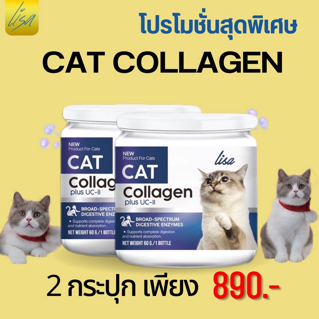 โปรของแถม+ส่งฟรี #ผงโปรตีนแมว แท้100% #Lisa Cat Collagen #ผงโรยอาหารสำหรับน้องแมว ขนสวยสุขภาพแข็งแรง - รูปที่ 7