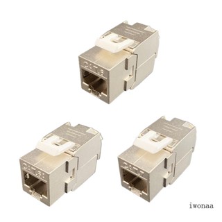 Iwo Cat7 Cat6 Cat6A โมดูลแจ็คคีย์สโตน ไร้เครื่องมือ ซ็อกเก็ต RJ45 เป็น LSA