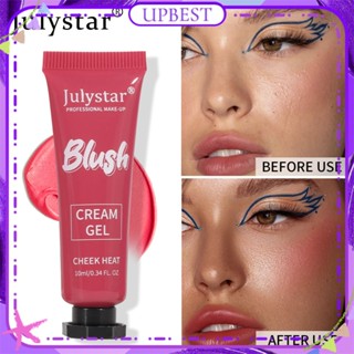 ♕ Julystar Multi-color Blush Cream Gel Matte Swelling Color Natural Fine Flash Highlight Repair Capacity Rouge Smooth Long Lasting Face Makeup 6 Colors UPBEST