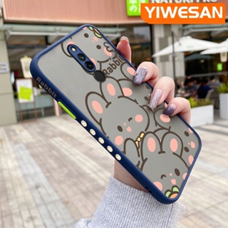 สําหรับ Xiaomi Redmi Note 8 Note8 Pro Note 8T เคสการ์ตูนกระต่ายน่ารัก แฟชั่น ฝ้า เคสโทรศัพท์แข็ง ขอบซิลิโคนนิ่ม เคสกันกระแทก