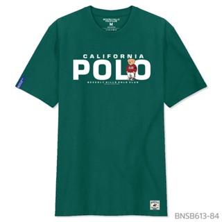 Beverly Hills Polo Club เสื้อยืดคอกลมแขนสั้น Classic Bear รุ่น ผ้าฝ้ายคอตตอนสูง สำหรับผู้ชายและผู้หญิง BH0003