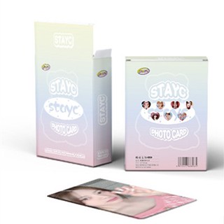 50 ชิ้น / กล่อง STAYC โฟโต้การ์ด อัลบั้มเลเซอร์ โลโม่ การ์ด Kpop ของสะสม ราคาถูก CX