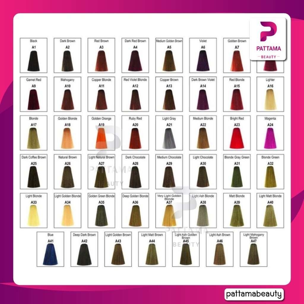 Berina เบอริน่า A1-A47 สีผม Berina hair color 50 ml รูปที่ 3