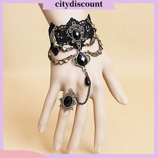 &lt;citydiscount&gt; สร้อยข้อมือแหวน โลหะผสม เข้ากับทุกการแต่งกาย สําหรับผู้หญิง