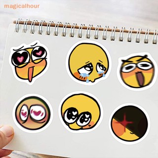 Magicalhour^^ สติกเกอร์ ลายการ์ตูนกราฟฟิตี้หน้ายิ้มน่ารัก Diy สําหรับติดตกแต่งโทรศัพท์มือถือ แล็ปท็อป รถยนต์ กีตาร์ 60 ชิ้น