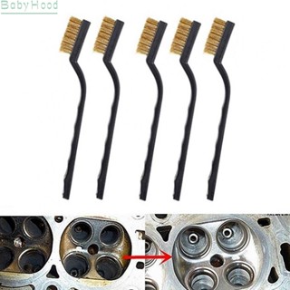 【Big Discounts】Brass Wire Brushes 17cm Black Cleaning Welding Slag Plastic Handle 5pcs#BBHOOD