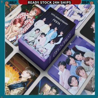 B&amp;p โปสการ์ดอัลบั้ม LOMO BTS ครบรอบ 10 ปี 2023 FESTA KPOP 55 ชิ้น ต่อกล่อง (พร้อมส่ง)