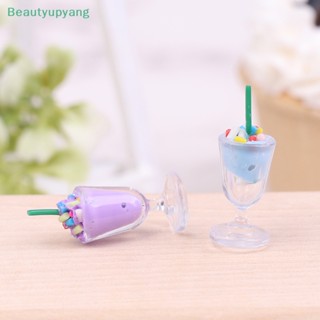 [Beautyupyang] ถ้วยไอศกรีมจิ๋ว 1:12 สําหรับตกแต่งบ้านตุ๊กตา 4 ชิ้น