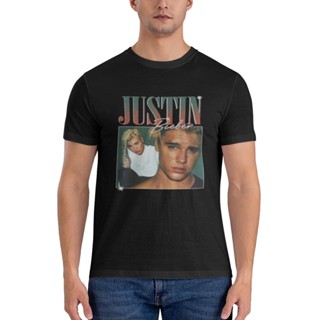 เสื้อยืดลําลอง แขนสั้น พิมพ์ลาย Justin Bieber Rap สไตล์ฮิปฮอป ลดราคา