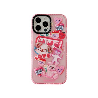 Casetify SLOWCOASTER Hug สติกเกอร์ พิมพ์ลาย กันกระแทก สําหรับ iPhone 14 Pro Max