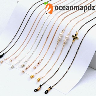 OCEANMAPDZ สายโซ่คล้องคอ ประดับไข่มุก ป้องกันการสูญหาย สําหรับหน้ากากอนามัย