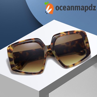 OCEANMAPDZ แว่นตากันแดด ทรงหลายเหลี่ยม ป้องกันรังสียูวี สไตล์เกาหลี สําหรับผู้หญิง และผู้ชาย