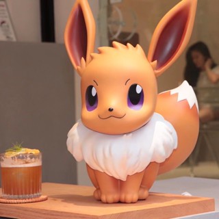 ตุ๊กตาฟิกเกอร์ การ์ตูนโปเกม่อน Eevee Action Figure Kawaii ขนาดใหญ่ 40 ซม. 1:1 ของเล่นสําหรับเด็ก วัยรุ่น บ้าน ออฟฟิศ