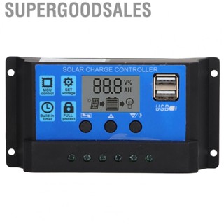 Supergoodsales LCD Display PWM Control Solar Controller  Regulator 10A 12V 24V