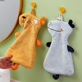 Ready Towel Coral Fleece Towel Cute Kitchen Hand Cloth Double Absorbent Toilet Children&amp;#39;s Coral Fleece Wipe Handkerchief Serein