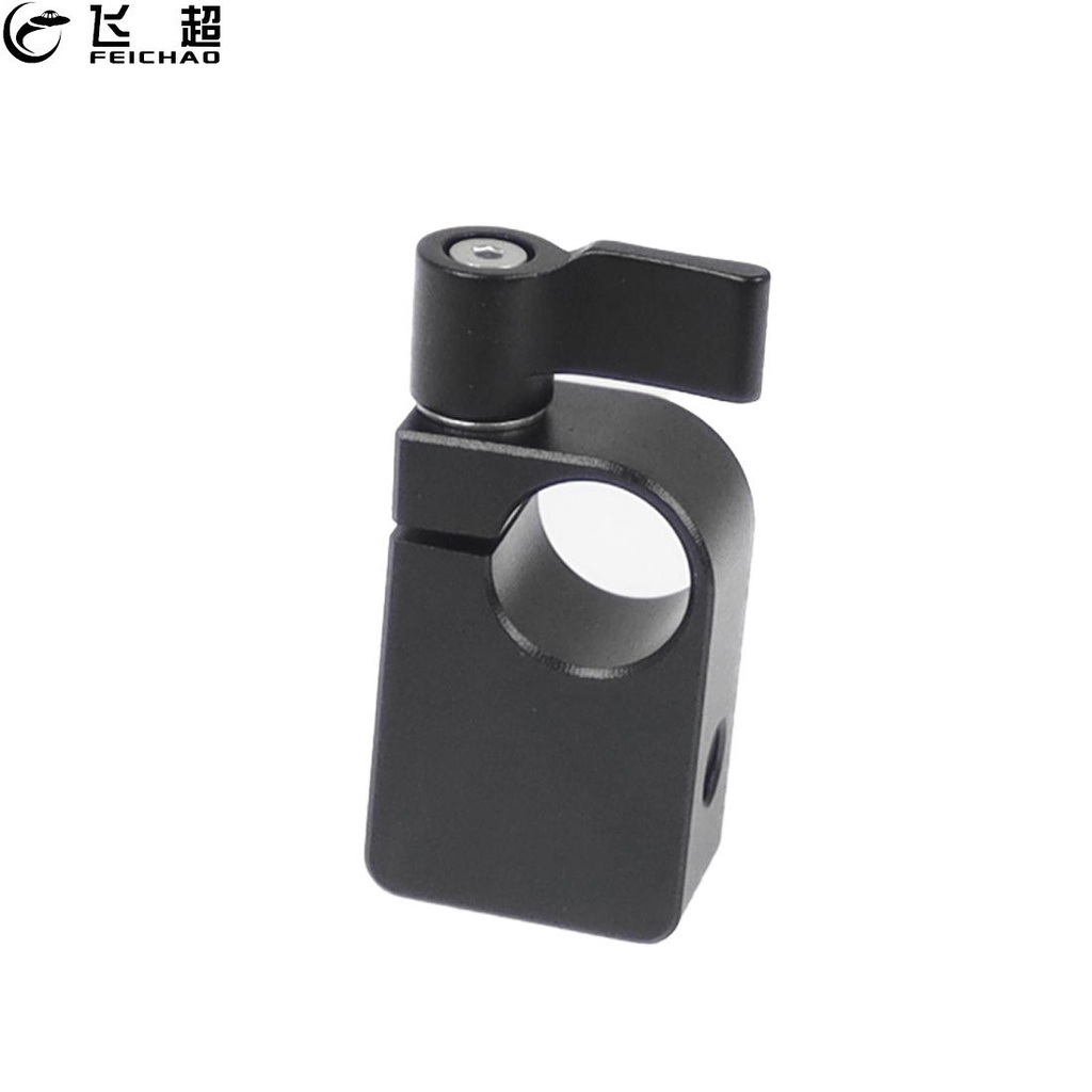 FEICHAO Single Hole 15 มม.Track Rod Clamp 1/4 3/8 สกรูสําหรับ 5D4 5D3 กล้อง DSLR รองรับ Rig ระบบ Pho