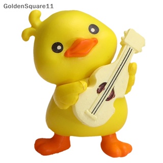 Goldensquare ตุ๊กตาเป็ดพลาสติก สีเหลือง ขนาดเล็ก น่ารัก สําหรับตกแต่งบ้าน 1 ชิ้น