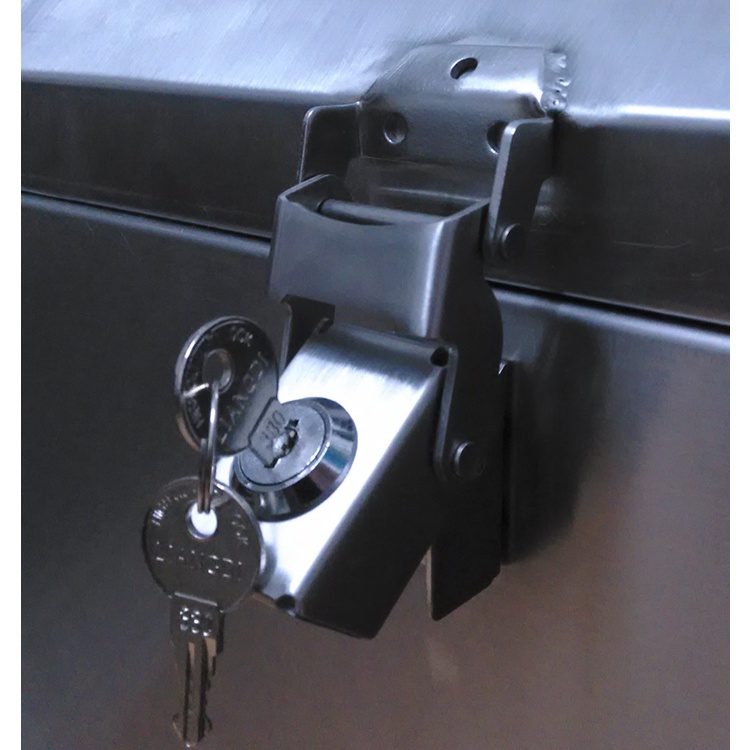 หัวเข็มขัดล็อคกล่องด้านข้าง แบบอลูมิเนียมอัลลอย แฮนด์เมด diy สําหรับรถจักรยานยนต์ - รูปที่ 2