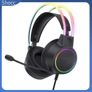 Shocc X15 Pro Onikuma Rgb หูฟังเล่นเกม พร้อมไมโครโฟน Hd ยืดหยุ่น 3.5 มม. สําหรับ Xbox Ps5 Ps4 Switch