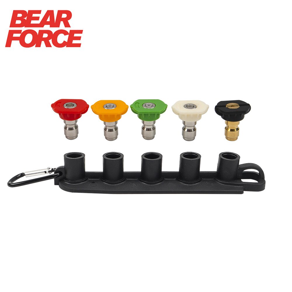 Bear FORCE หัวฉีดสเปรย์แรงดันสูง 1/4 นิ้ว 1/4 นิ้ว สําหรับล้างรถยนต์