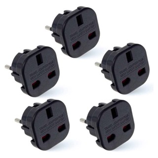 3 Pin Conversion Plug Universal Adapter British Socket Adapter Plug (5 PCS)