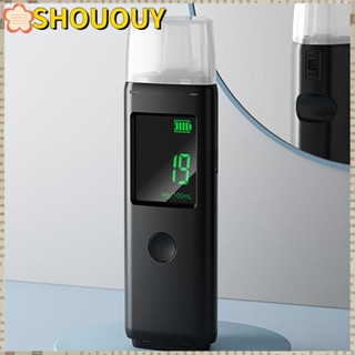 SHOUOUY Breathalyzer เครื่องตรวจจับแอลกอฮอล์ แบบพกพา 2 รุ่น หน้าจอ LCD ชาร์จได้ สําหรับรถยนต์