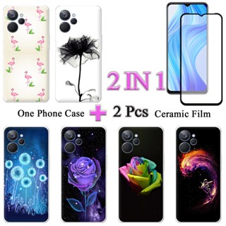 2 IN 1 เคสโทรศัพท์มือถือ เซรามิค กันรอยหน้าจอ โค้ง สําหรับ Realme 10T Realme 10T 5G