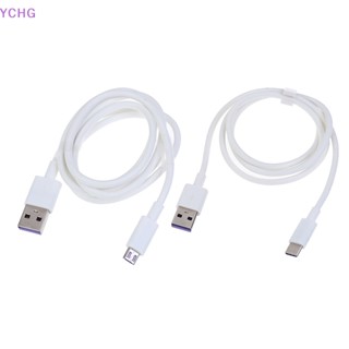 Ychg ใหม่ สายชาร์จ Micro USB Type-c 5A ซิงค์ข้อมูลเร็ว สําหรับ Android USB