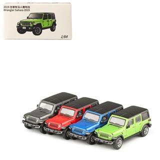 JKM 1: 64 Jeep Wrangler Sahara Off-Road ของเล่นสะสม สําหรับเด็กผู้ชาย โมเดลรถยนต์