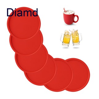 Diamd ที่รองแก้วเครื่องดื่ม ซิลิโคน กันลื่น ทนความร้อน 1 ชิ้น