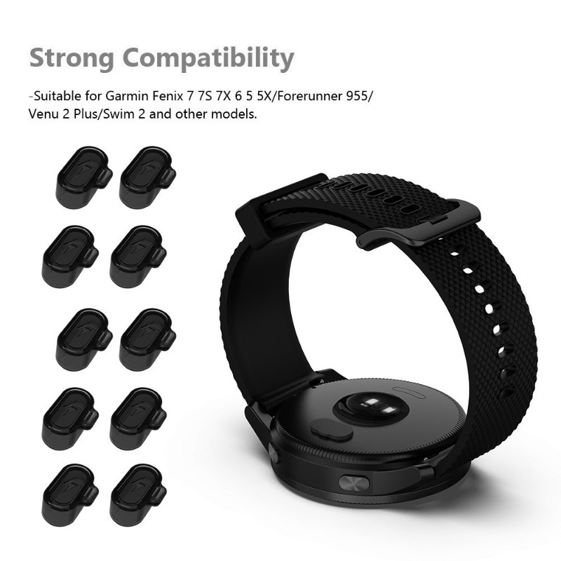 [ขายดี] ฝาครอบพอร์ตชาร์จ กันฝุ่น ซิลิโคนนิ่ม สําหรับ Garmin Forerunner 955 945 255 Fenix 7 7S 7X 6 6S 6X