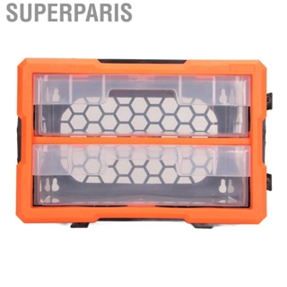 Superparis Storage Toolbox  Large  Box Organizer Durable Multipurpose Free Placing PVC for Home