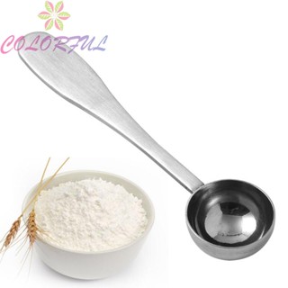 【COLORFUL】Measuring Spoon 12.1*3.1cm Kitchen Tools Spoon Stainless Steel 1pc Baking Powder