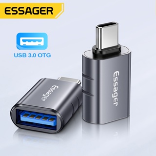 Essager อะแดปเตอร์แปลง USB Type C OTG Type-C USB-C Male To USB 3.0 Female สําหรับ Macbook USBC OTG