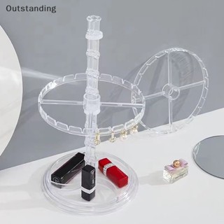 Outstanding ชั้นวางเครื่องประดับ ต่างหู แบบใส หมุนได้ สําหรับหอพัก