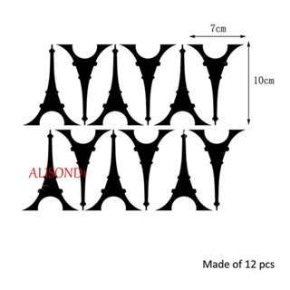 ALISOND1 สติกเกอร์อะคริลิค 3D สไตล์โมเดิร์น ลอกออกได้ สําหรับติดตกแต่งผนังบ้าน ห้องนอนเด็ก 12 ชิ้น