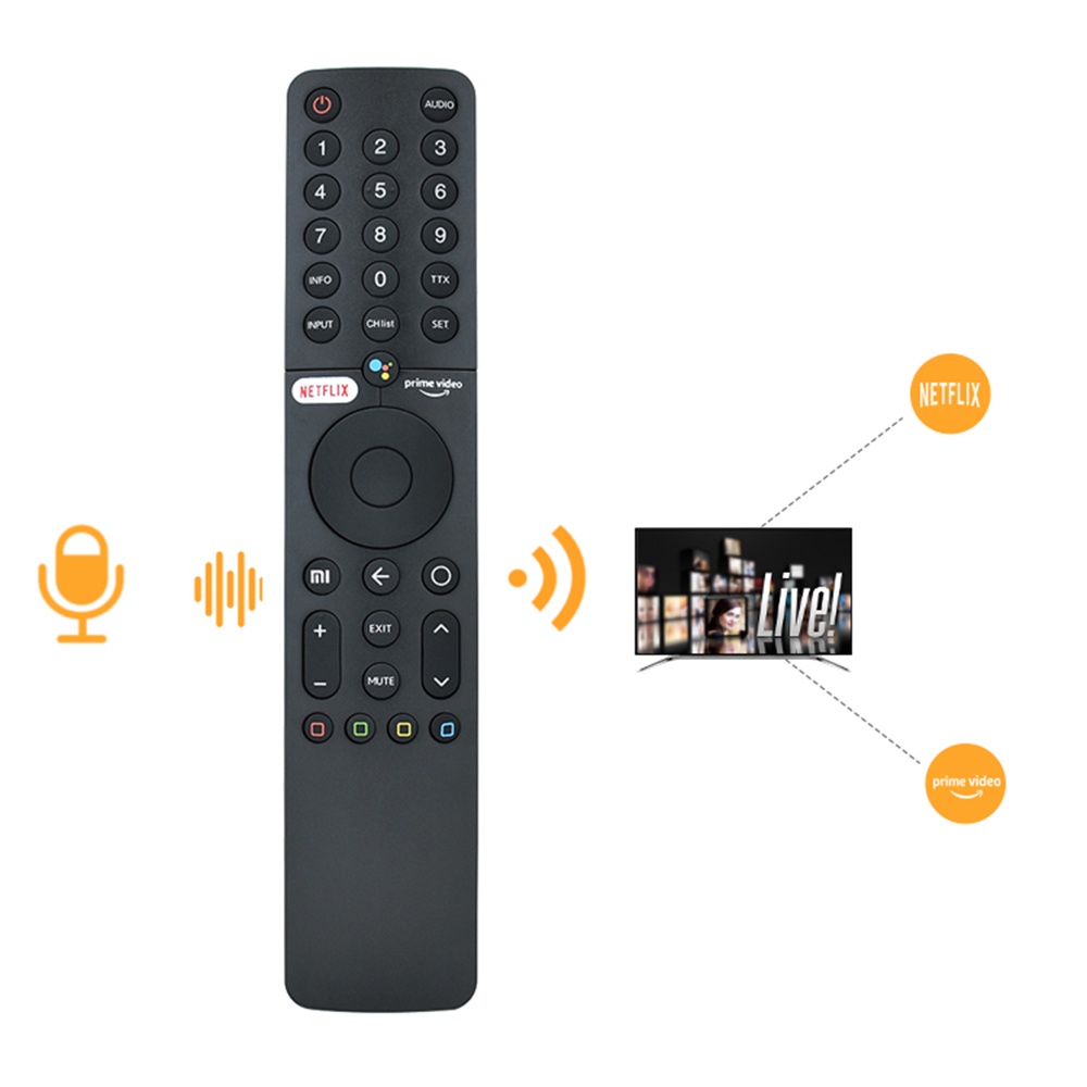 ใหม่ XMRM-19 สําหรับ Xiaomi MI P1 Q1 ทีวี L32M6-6AEU L43M6-6AEU L55M6-6AEU L75M6-ESG 360° รีโมทเสียง