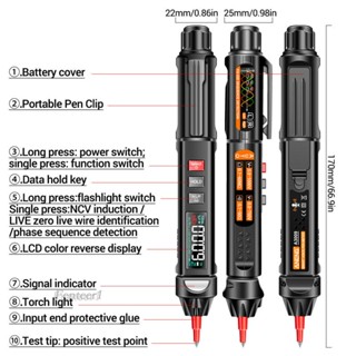 [Fenteer1] ปากกามัลติมิเตอร์แรงดันไฟฟ้า A3009 สําหรับซ่อมรถยนต์