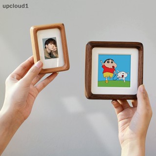 [upcloud1] กรอบรูปไม้เนื้อแข็ง ทรงกลม เรียบเนียน สําหรับโชว์รูปภาพ [TH]